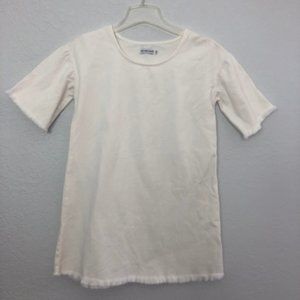 White Toby Heart Ginger Mini Dress Tunic Length XS